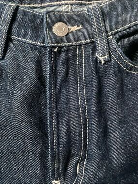 Dark Indigo High-Waist Denim Jeans
